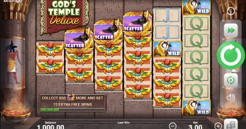 Play in God's Temple Deluxe slot online from Booongo for free now | www.sieuthimaynghenhac.com