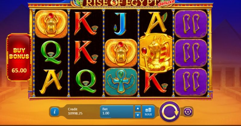 Play in Rise of Egypt: Deluxe slot online from Playson for free now | www.sieuthimaynghenhac.com