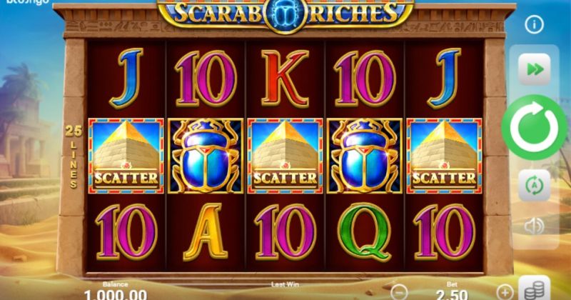 Play in Scarab Riches slot online from Booongo for free now | www.sieuthimaynghenhac.com